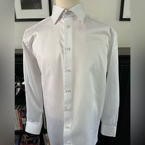 Eton Dress Shirt. White. Cotton. Made in Romania. Excellent Condition.
